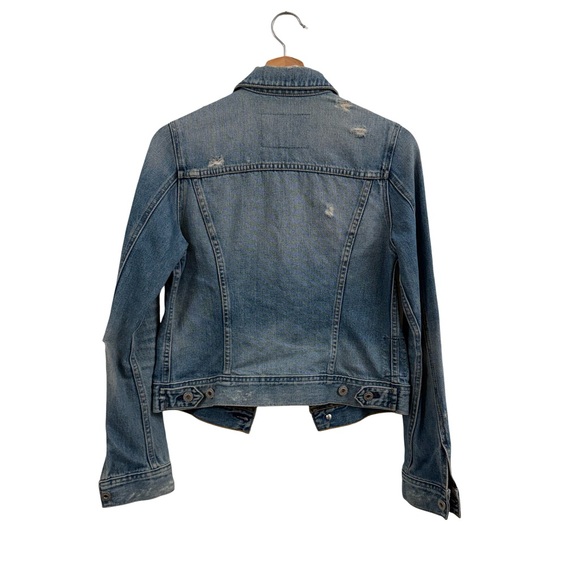 AG Adriano Goldschmied Light Blue Jean Jacket - Picture 3 of 11